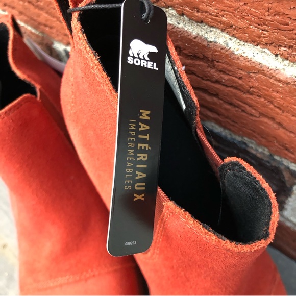 NWT SOREL Suede Orange Boots - Picture 9 of 12